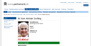 Rt Hon Alistair Darling